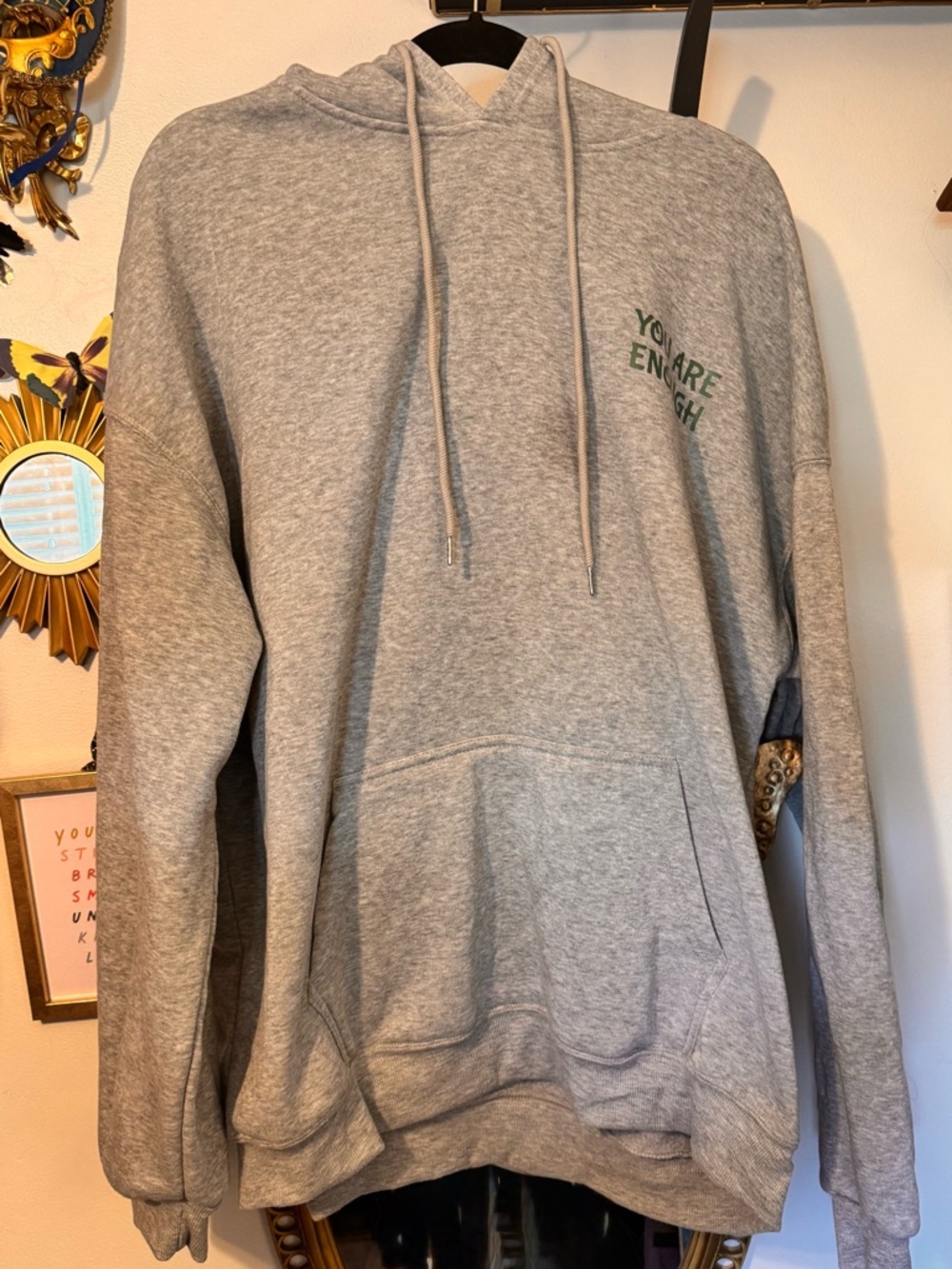 NWOT You Are Enough LS Women's Hoodie